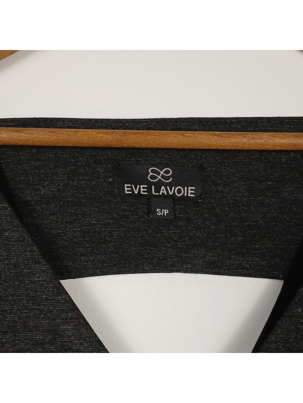 Eve Lavoie Crop Top Women Small Charcoal Open Back Montreal Designer - Picture 2 of 6